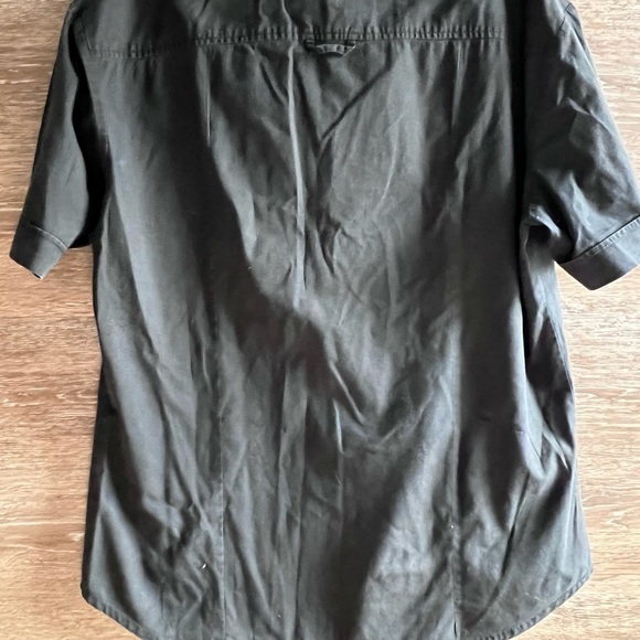 Dolce & Gabbana black women button down short sleeve size 36 Small Vinta… - Picture 7 of 7